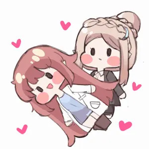 黒白兎の「ちびアメリアとちびエレナのレズセックス」-