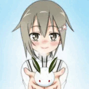 ほら、雪うさぎ…ちべたいっ