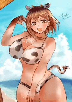 牛コス姿ライザ