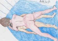 大女男に全身被い被せ