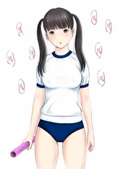 リレーの練習中に呼び出された女の子