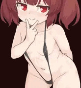 紐水着きりたんを前後から