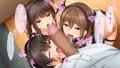 サキュバスコスでトリプルフェラ！
