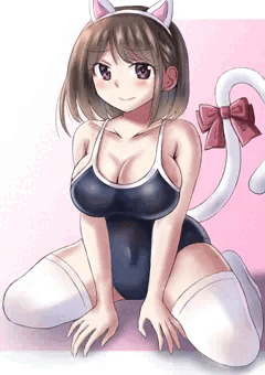 スク水と猫耳と女の子②