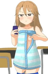 水泳時間ラップタオル自撮りチャレンジ