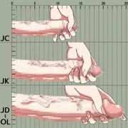 ジト眼秘書の年別ふたなりオナニー比べ動画