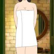 風呂上がりの女の子
