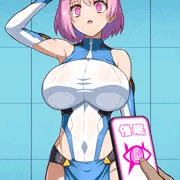上司に呼び出されて、アプリを使われるハルカ隊員