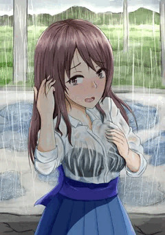 雨と美優さん
