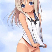 １日１枚微エロ　１６日目　ろーちゃんと海　４月１６日
