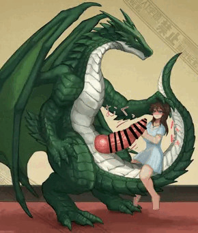 緑竜と少女