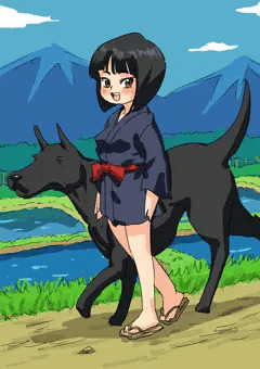 童とワンちゃん
