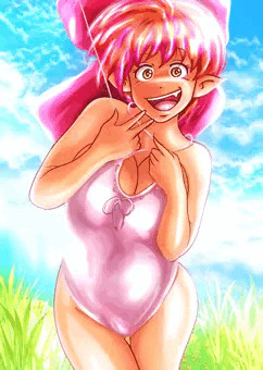 5期猫娘　水着とおっぱい④