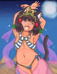 褐色エジプト猫耳ロリ（全裸差分あり）