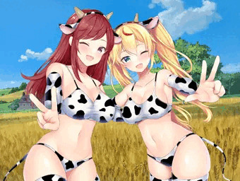 【エロRPG】牛ビキニの仲良しイベント!!
