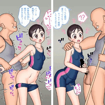 プール清掃の合間に