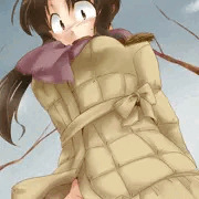 もこもこ厚着なのに