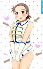 マーチング衣装の坂咲優ちゃん