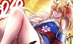 賀状2024（FGO　アルトリア・ペンドラゴン（ランサー））