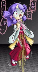 ロリ鬼巫女首絞め失禁