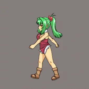 ゴブリンに襲われるビキニ娘