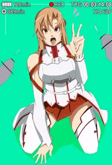 行方不明になったアスナから動画ファイルが送信されてきた