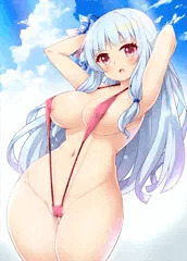 嫌そうにしてもエッチな水着着てくれる葵ちゃん
