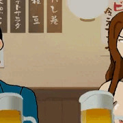 気合を入れて飲み会に来た女（裸差分）