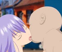 イラスト日記190325「間桐桜と催眠おじさんのキスシーン」