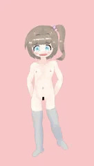 裸ニーソックス