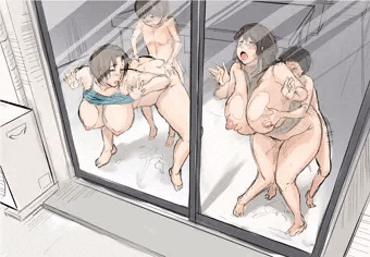 ガラス越し