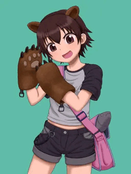 クマハンドの女の子