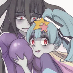リリィちゃんとたえちゃんゾンビスキンシップ