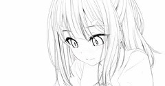 美遊ちゃんとラブラブ　制服Ver　線画