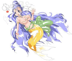 ポロリしちゃってるのに気づかず挨拶してくれる人魚さん