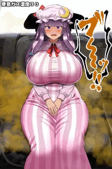 【スカトロアニメ】便意我慢極悪タクシー　パチュリー編