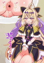 キュアアルカナシャドウの洋式トイレで便秘うんち大量排泄