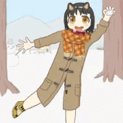 【うちのこ】銀世界で薄着（？）でもへっちゃらだよ！