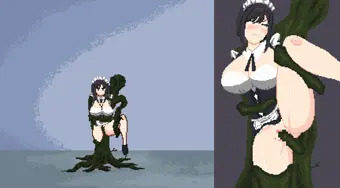 悪夢屋敷・無限牢獄　敵敗北エロシーン基本アニメーション24