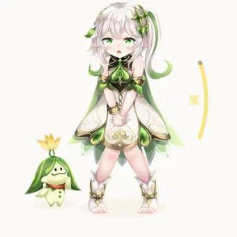 おもらしアニメ　ナヒーダ