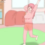 おねしょした朝から追いおしっこ