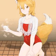 仙狐さんが背中を流してくれるそうです