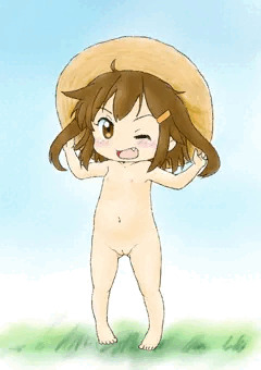 裸麦わら帽子雷ちゃん