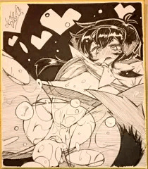 色紙 玉尻尾ときつかじぇ