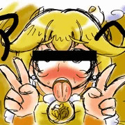 キュアピースの簡単なアヘの描き方