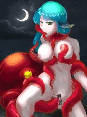 夜の浜辺