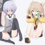雫ちゃんとつむぎちゃん