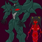 破滅の魔触装甲機神と少女