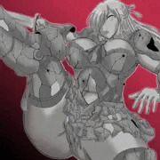 女騎士石化