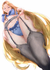 ガーターとランジェリーのおねえさん
